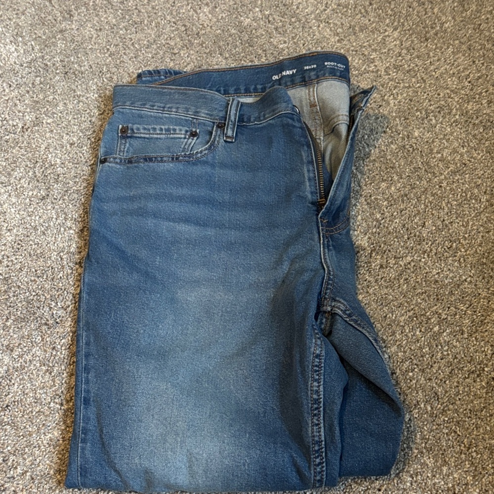 Old Navy Men's Dark Blue Bootcut Jeans